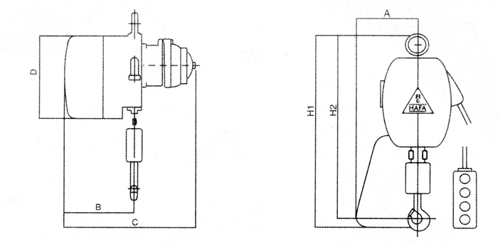 Conical Rotor Electric Wire Rope Hoists 